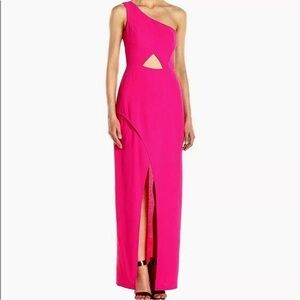BCBGMaxazria Cut out maxi dress - pink - size 2